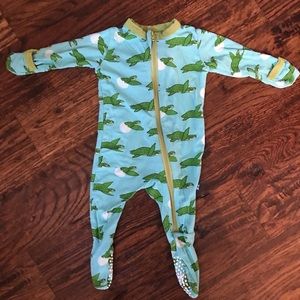 Kickee Pants Turtle Zip Footie